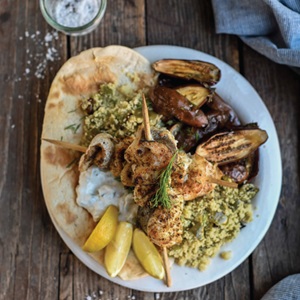Hake kebabs