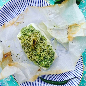 Kabeljau mit exotischer Kräuterkruste