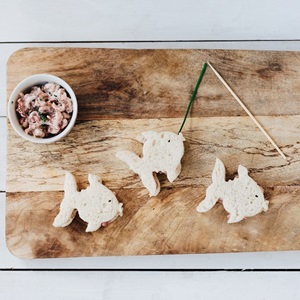 Wild prawn salad sandwiches