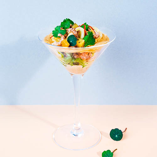 Shrimp cocktail al pastor