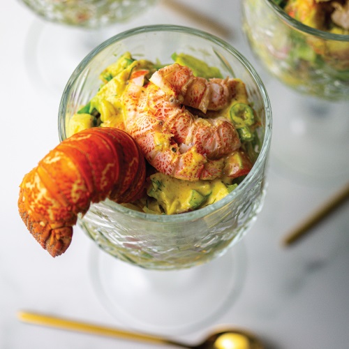 Sweet curried lobster salad