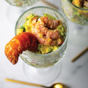 Sweet curried lobster salad