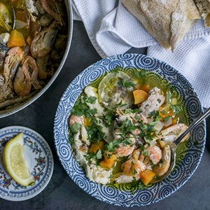 Turkish-inspired fish stew