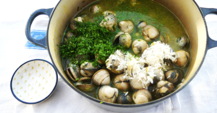 Cockles and dill rice - Step 3