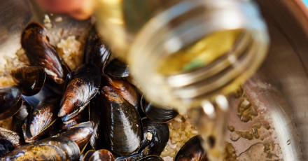 Creamy Nordic blue mussels - Step 3