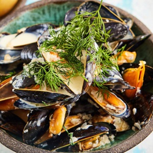 Cremede nordiske muslinger