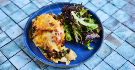 Fish Lasagne with Cauliflower, Spinach and Cottage Cheese - Step 6