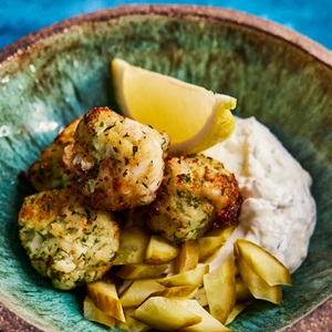 Herbed hake polpettes