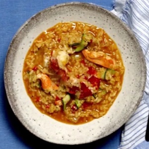 Risotto på hummer och saffran