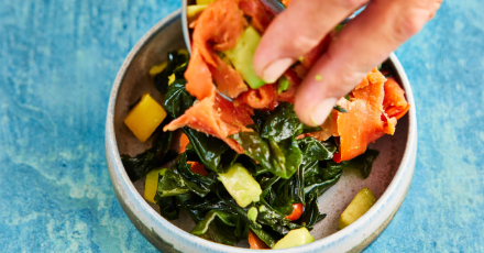 Smoked salmon and mango salad - Step 4