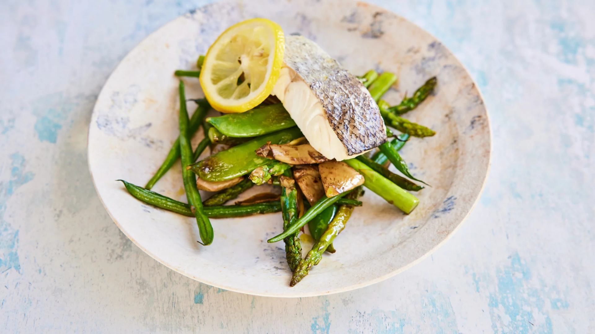 Steamed Hake and Vegetables