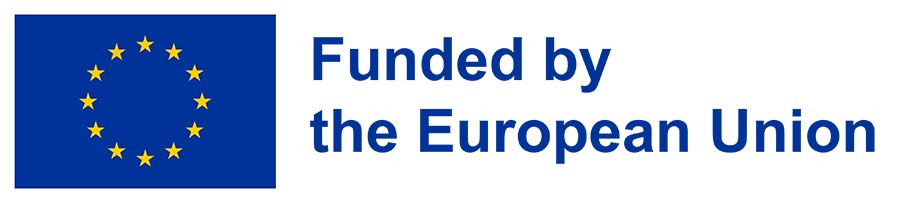 Funded by the European Union logo with flag