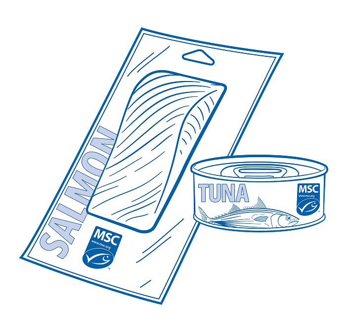 sal salmon in the packet for product of the year