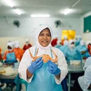 The women of the Indonesia Blue Swimmer Crab fishery