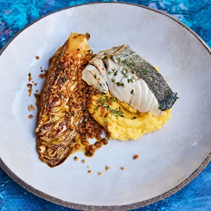 Whitefish with winter vegetables