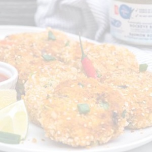 Asian salmon cakes