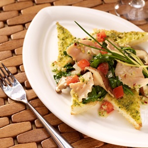 Clams on Cuban toast points