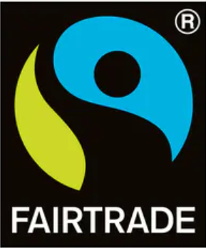 Fairtrade label Fairtrade Label on black background