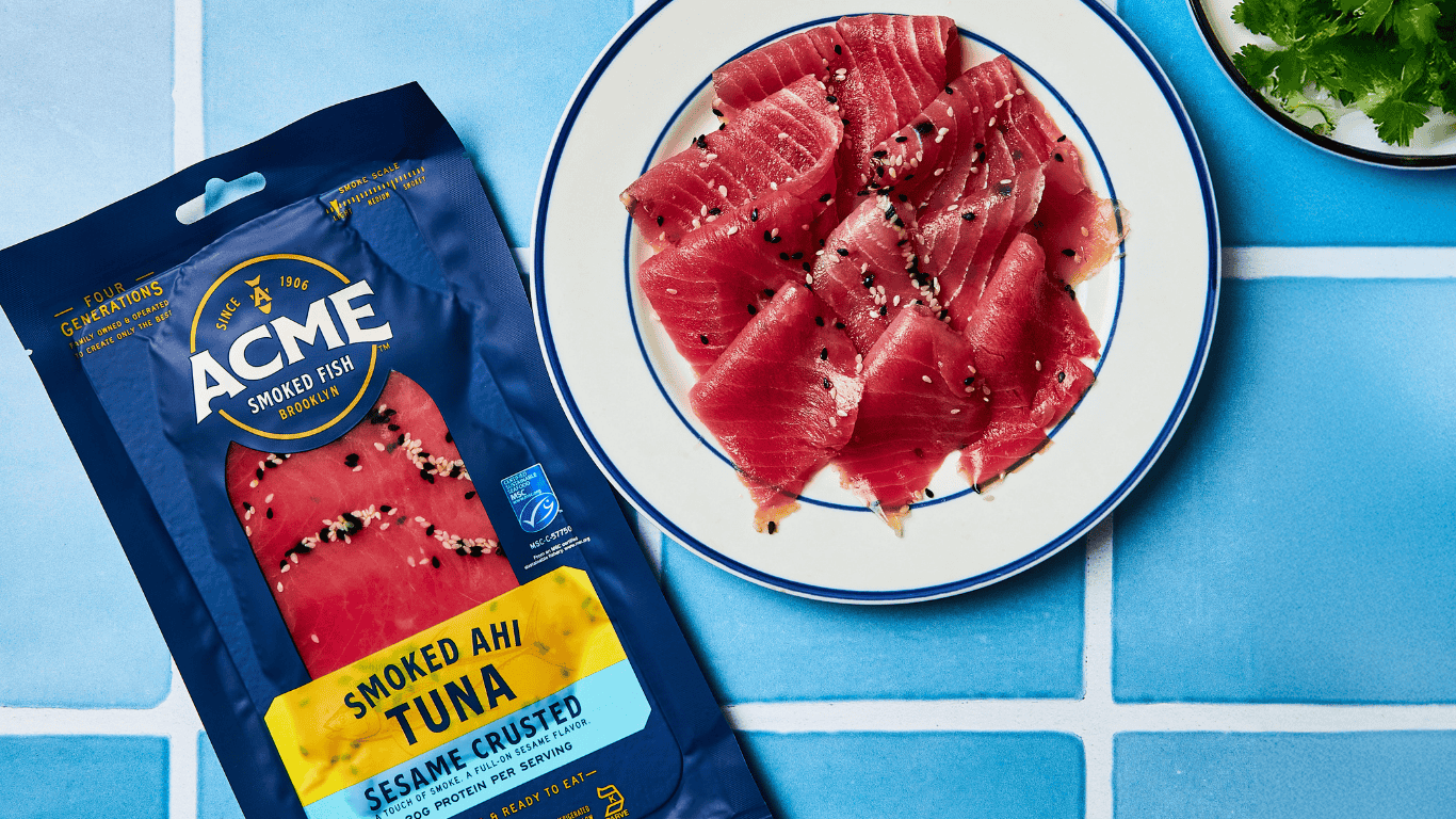 tuna acme Smoked ahi tuna from ACME