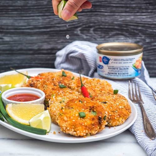 Asian salmon cakes Marine Stewardship Council