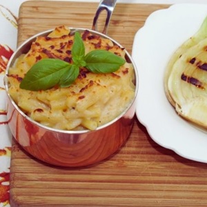 Crab mac and cheese