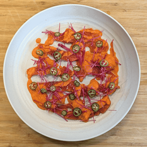 Salmon with Carrot Miso Sauce