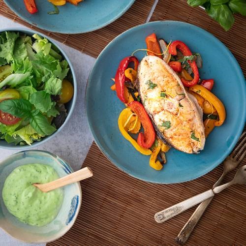 Pan seared wild halibut with chimichurri sauce Marine Stewardship Council