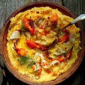 Lobster Polenta Bake