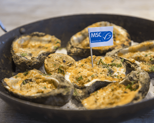 MSC certified sustainable Grilled Oysters