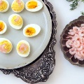 shrimp and deviled eggs