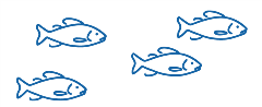 Blue fish illustration