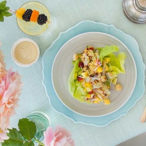 Gezonde koolvis sla wraps