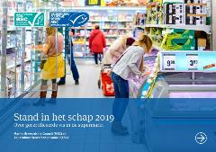 Omslag rapport stand in het schap 2019