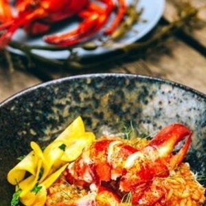 Kreeft saffraan risotto