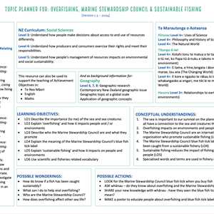Unit plans and lesson plans