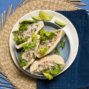 Pita z pastą tuńczykową mas huni