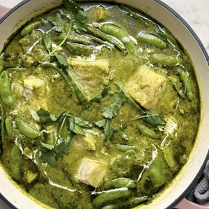 Tajskie zielone curry z dziką rybą
