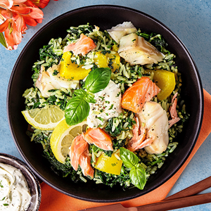 Filet z dorsza z warzywami i ryżem od ALDI