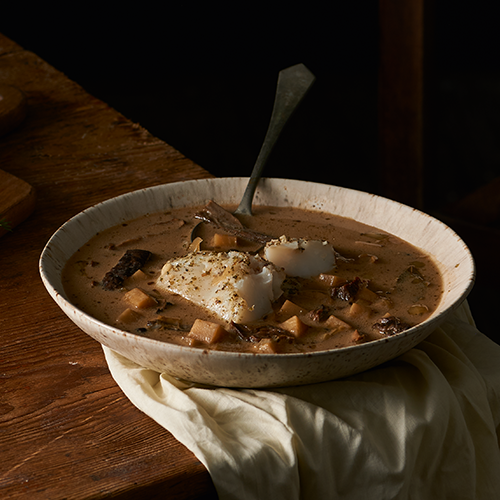 Grzybowa zupa z pieczonym dorszem od Lidl Polska