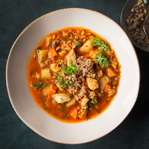 Krupnik rybny z dorszem Grzegorza Łapanowskiego