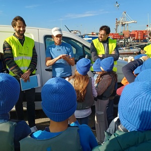 Iniciativa de sensibilização com Fábio Coentrão na Docapesca de Matosinhos