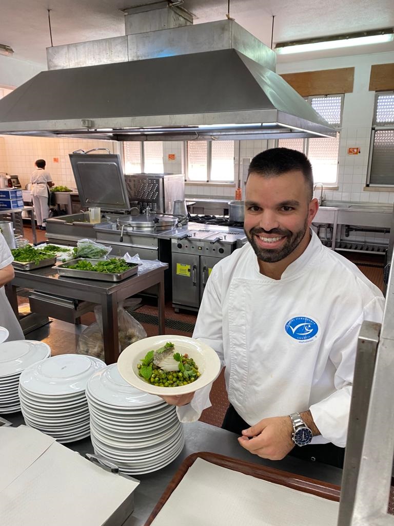 Embaixador Azul com a sua receita