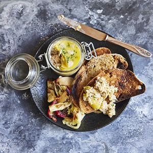 Potted crab