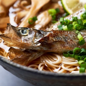 Somen Noodles in brodo con cappellani certificati msc