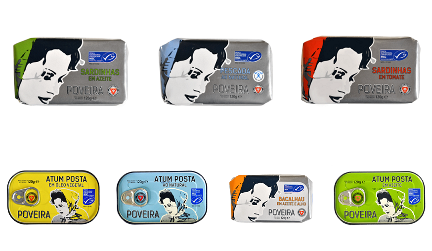 A Poveira é a primeira e única marca portuguesa de conservas produzida 100% com peixe com certificação MSC