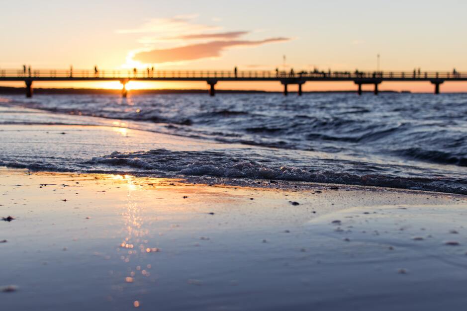 baltic sea views at sunset