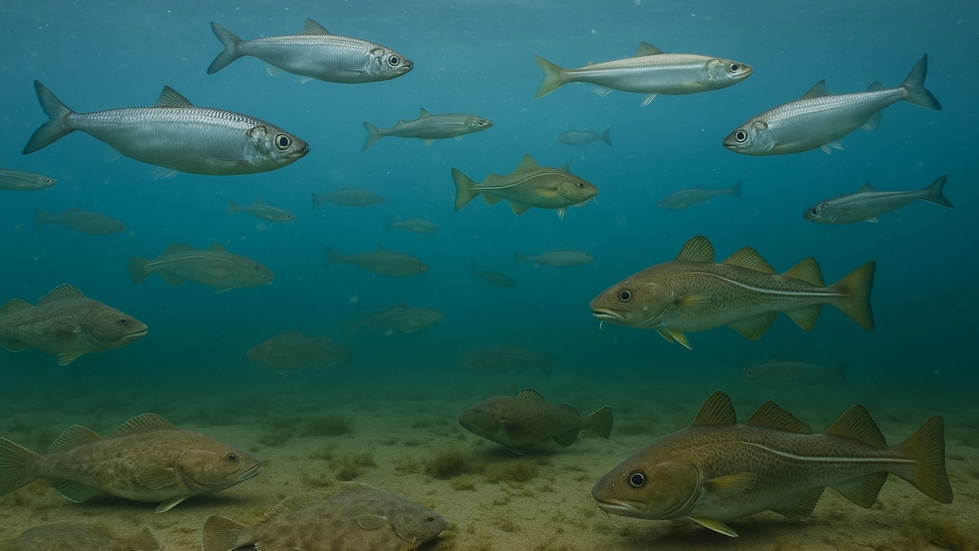 Demersala och pelagiska fiskar i Östersjön