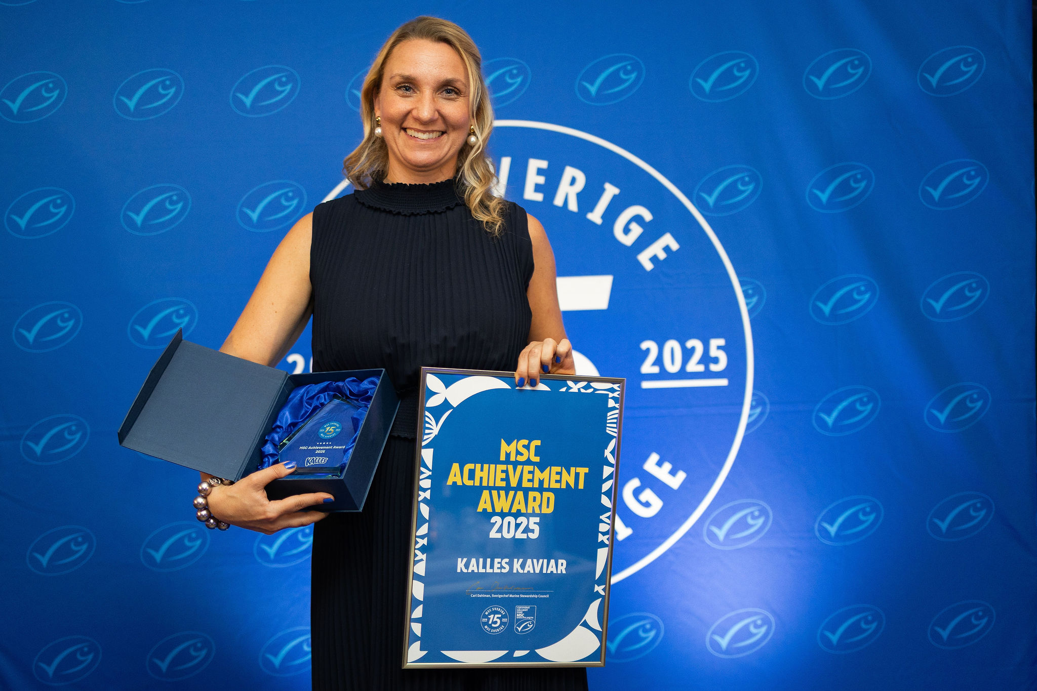 Susanna Karlsson, Orkla Foods Sverige toog emot MSCs Achievement award