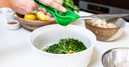 Chermoula Prawns - step 1