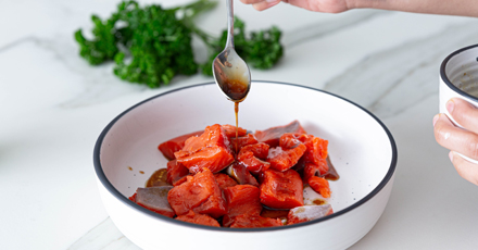 Salmon skewers - step 2B